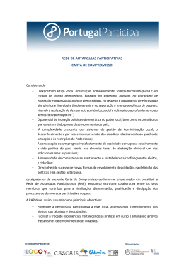 Carta Compromisso - Portugal Participa