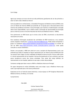 Carta aos Internos - Sociedade Portuguesa de Medicina Interna