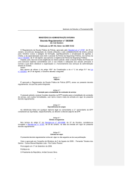 Decreto Regulamentar n.º 26/2009, de 2-10
