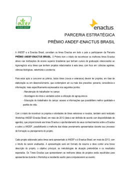 parceria estratégica prêmio andef-enactus brasil