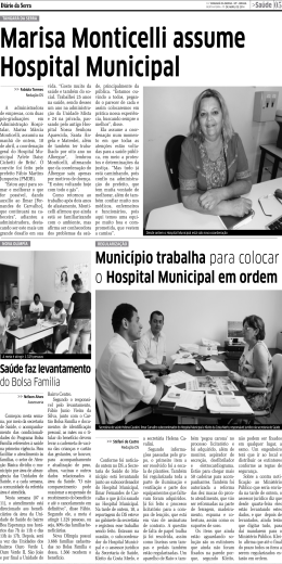 Marisa Monticelli assume Hospital Municipal