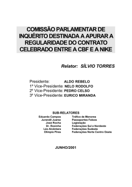 CPI da CBF-Nike - Ministério do Esporte