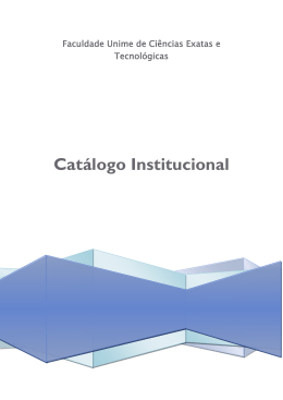 Catálogo Institucional FCT - 2015