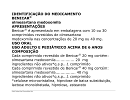 IDENTIFICAÇÃO DO MEDICAMENTO BENICAR® olmesartana