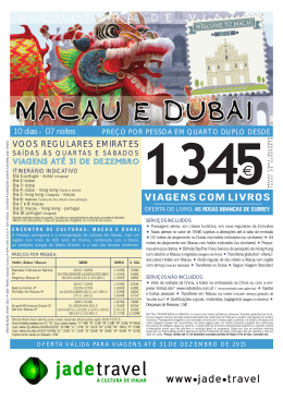 Macau e Dubai