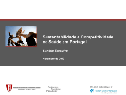 2.2. Cluster da Saúde Português: Perspectivas Futuras
