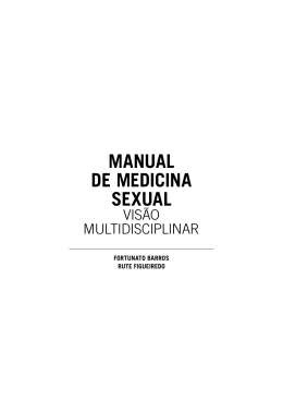 manual de medicina sexual - Sociedade Portuguesa de Andrologia