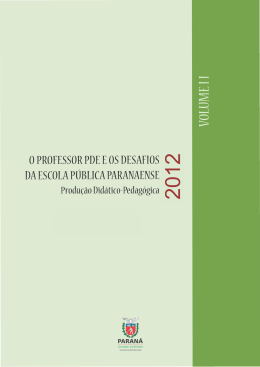 ficha para catálogo - Secretaria de Estado da Educação do Paraná