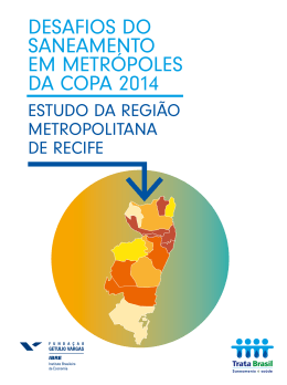 Desafios Do saneamento em metrópoles Da Copa 2014