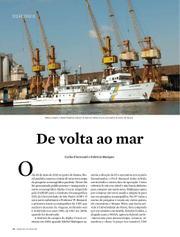 De volta ao mar - Revista Pesquisa FAPESP