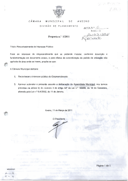 oPresidente - Câmara municipal de Aveiro