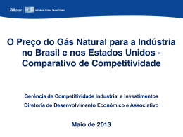 O Preço do Gás Natural para a Indústria no Brasil e