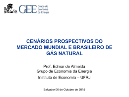 cenários prospectivos do mercado mundial e brasileiro de gás natural