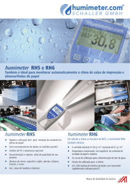 humimeter RH5 e RH6 - Messtechnik Schaller GmbH