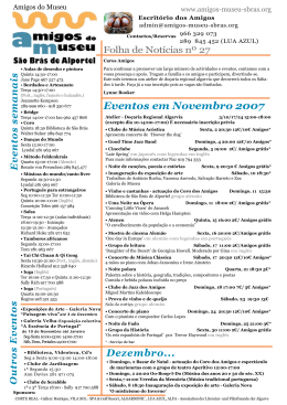 Eventos em Novembro 2007