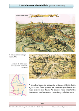 1. A cidade na Idade Média (Die Stadt im Mittelalter) - Alice