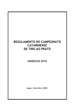 regulamento - camp catarinense trap 2010
