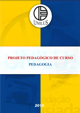 projeto pedagógico do curso - p.p.c.