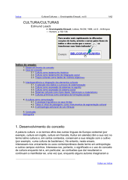 PDF CULTURA/CULTURAS 1. Desenvolvimento do conceito
