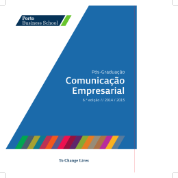 Comunicação Empresarial - Porto Business School