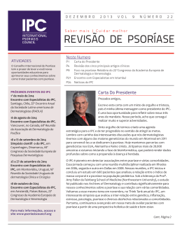 REVISÃO DE PSORÍASE - International Psoriasis Council
