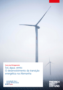 O desenvolvimento da transição energética na Alemanha