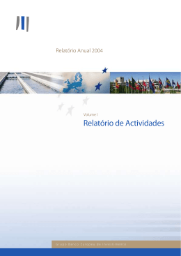 Grupo BEI Relatório de Actividades 2004