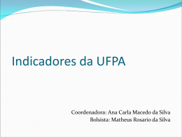 Indicadores Estatísticos da UFPA