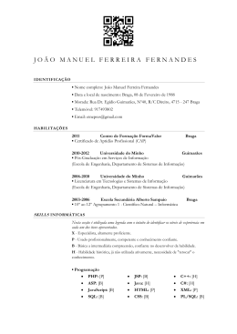 JOÃO MANUEL FERREIRA FERNANDES