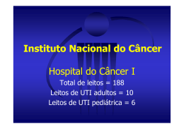 Instituto Nacional do Câncer Hospital do Câncer I