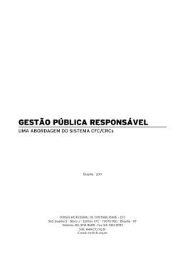 gestão pública responsável - Conselho Federal de Contabilidade