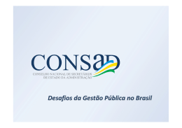 Desafios da Gestão Pública no Brasil - Congesp-RN