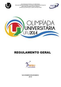 Regulamento_Olimpiada_2014 - Divisão de Esportes e Lazer