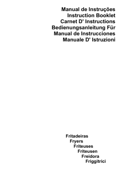 Manual de Instruções Instruction Booklet Carnet D` Instructions
