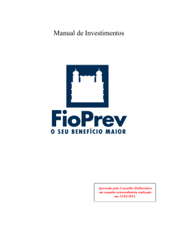 Manual de Investimentos - 2015