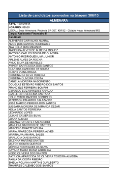 Lista de candidatos aprovados na triagem 306/15