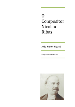O Compositor Nicolau Ribas
