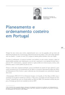 Planeamento e ordenamento costeiro em Portugal
