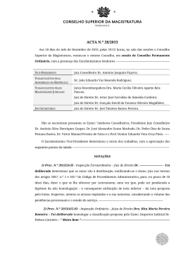 Acta n.º 28/2013 | Permanente - ao Conselho Superior da Magistratura