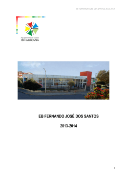 EB FERNANDO JOSÉ DOS SANTOS 2013-2014