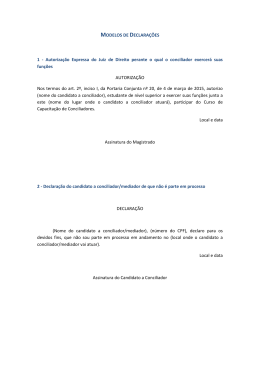 MODELOS DE DECLARAÇÕES 1 - Autorização Expressa