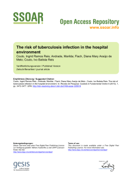 The risk of tuberculosis infection in the hospital environment