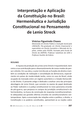 Interpretação e Aplicação da Constituição no Brasil