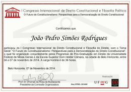 João Pedro Simões Rodrigues - II Congresso Internacional de
