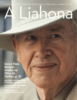 Janeiro de 2015 A Liahona - The Church of Jesus Christ of Latter