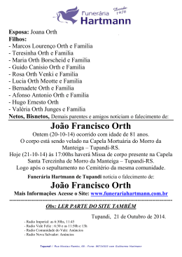 João Francisco Orth João Francisco Orth