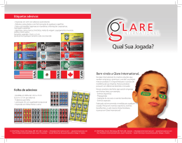 Qual Sua Jogada? - Glare International | Welcome