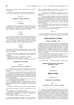 48 TÍTULO I Regime jurídico - Câmara Municipal de Resende