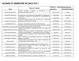 Lista Alunos 2º Semestre de 2013 TCC.xlsx - DCSA - Cefet-MG