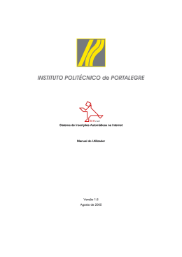 Manual do utilizador - Instituto Politécnico de Portalegre